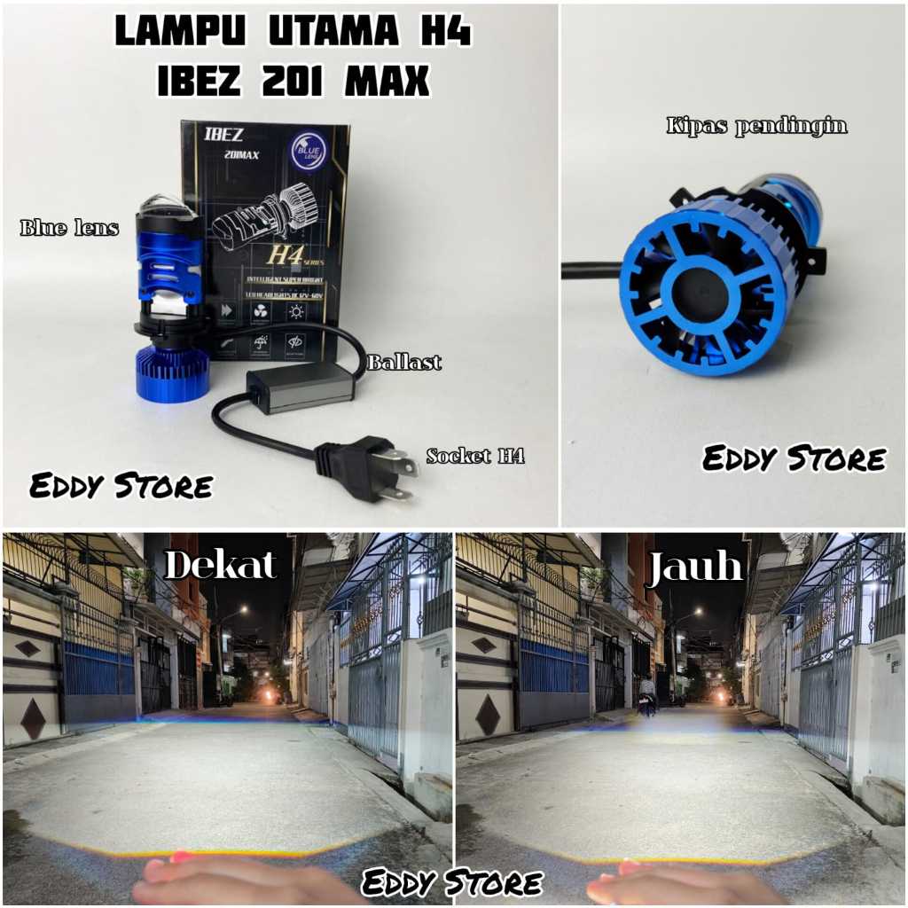 Lampu Utama LED H4 - IBEZ 201MAX