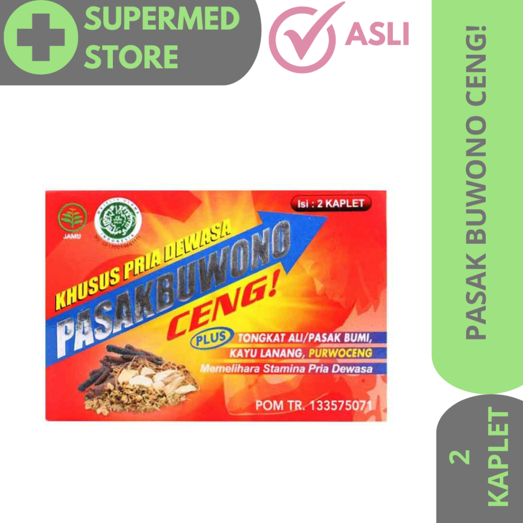 Pasak Buwono Ceng Strip Isi 2 Kaplet / Suplemen Khusus Pria Dewasa