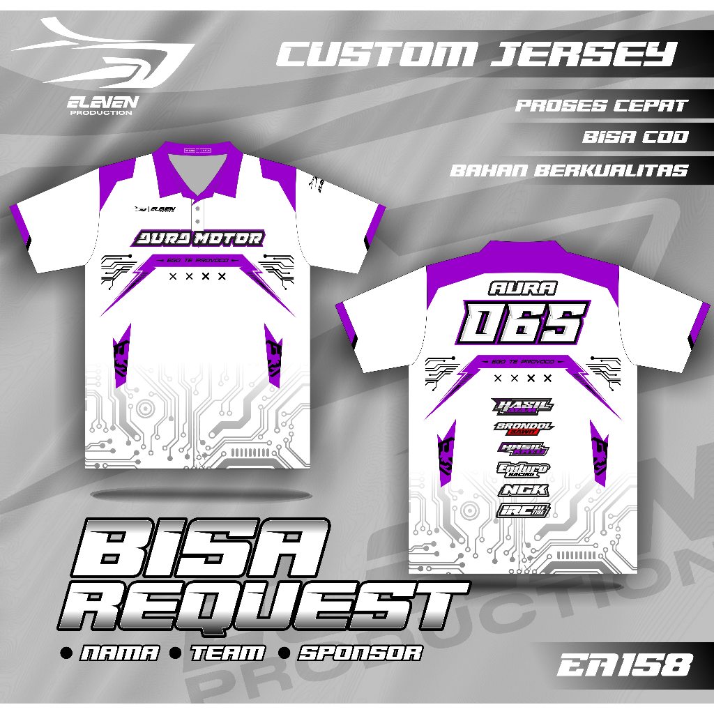 JERSEY RACING polo baju balap racing custom full printing jersey balap jersey bisa ubah nama nomor j