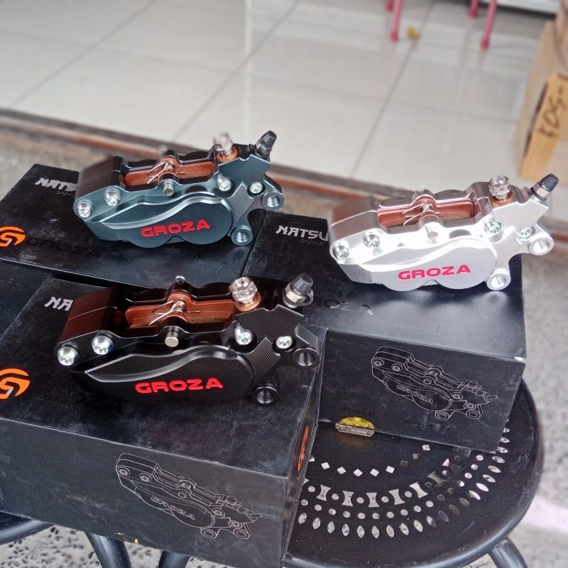 Kaliper Tokico 4 Piston radial 108 limbah moge kanan set breaket PNP ninja rr r ss kaliper kanan tok