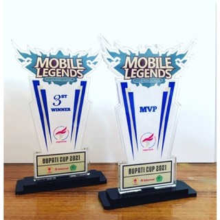 Piala Mobile Legend Piala E Sport Plakat ML Plakat Mobile Legend Akrilik