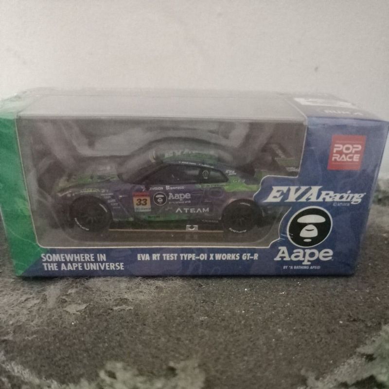 POP RACE+MINI GT#90 EVA RT TEST TYPE-01 X WORKS GT-R (Free Protektor)