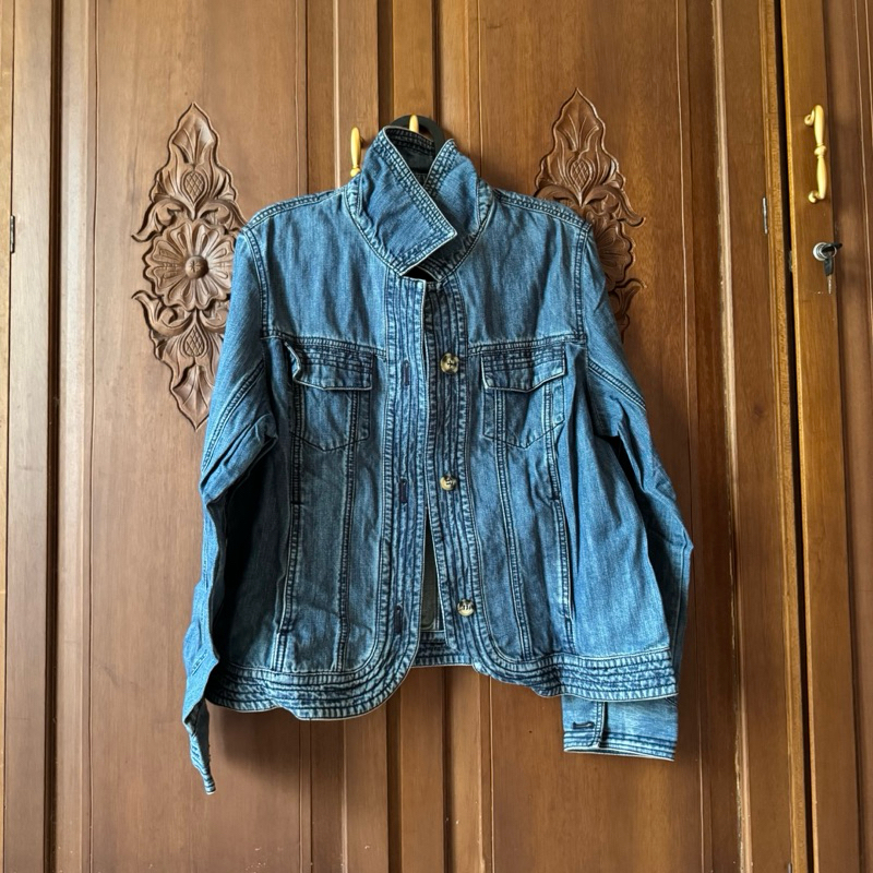 Jaket Wanita Jeans Oversize - Jaket Washed Jeans Jaket Thrift Jaket Denim Jaket Wanita