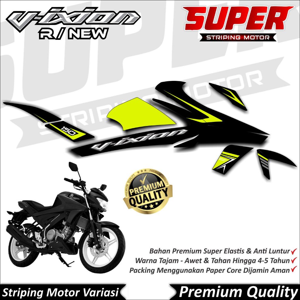 Stiker Vixion R Anti Luntur keren Striping Vixion R Striping Yamaha Vixion R New Thunder