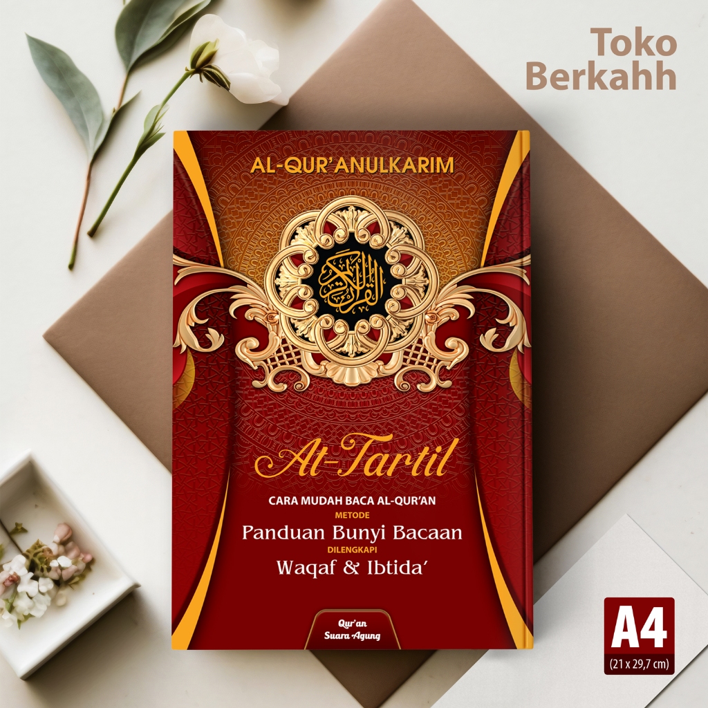 Al Quran Tajwid AT - Tartil A4 Non Terjemah HC