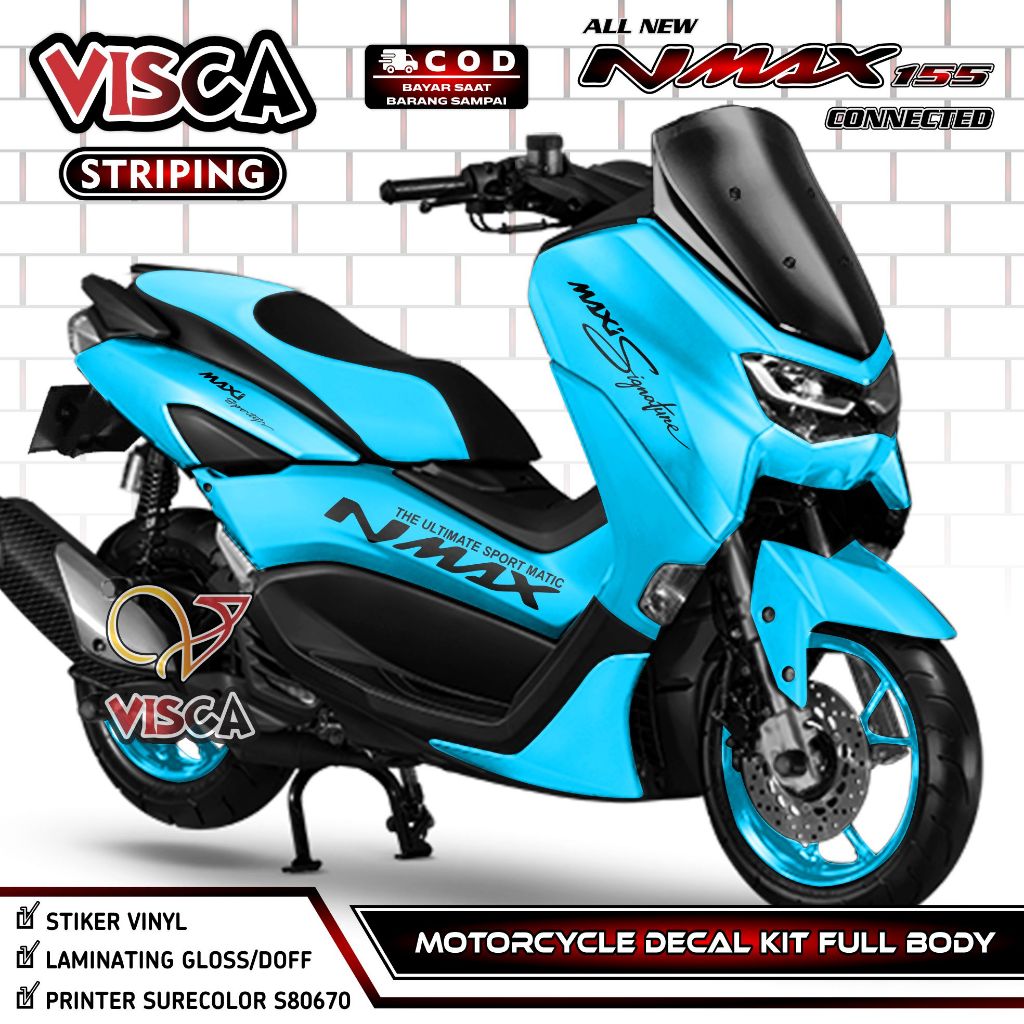 (PROMO SPECIAL) Decal Nmax New Full Body - Stiker Nmax 155 Full Body 2022 - Dekal Nmax 2022 Full Bod