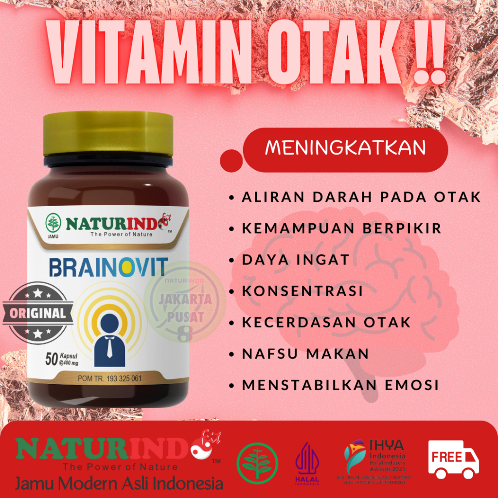 SPESIALIS VITAMIN KECERDASAN OTAK ANAK CERDAS BRAINOVIT MENINGKATKAN DAYA INGAT VITAMIN OTAK