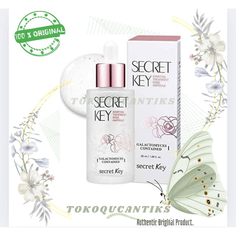 Original New serum essence Secret key Starting Treatment Rose Ampoule  galactomyces dan rose water