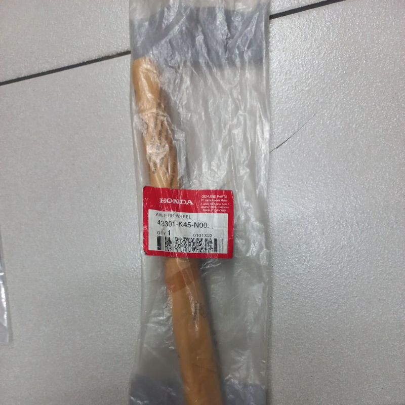 42301K45N00 – AXLE RR WHEEL, AS RODA BELAKANG CB 150R NEW, CBX, ALL CBR 150R ORI AHM