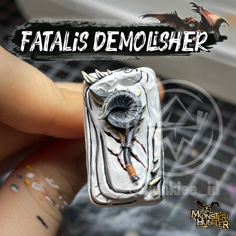 Monster hunter artisan keycaps SHIFT ENTER CAPSLOCK BACKSPACE keycap 1.75u mods fatalis demolisher g