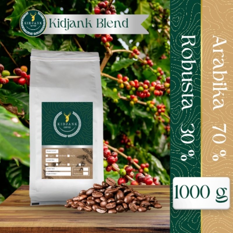 

Kidjank Blend 1 Kg Arabika 70% Robusta‎ 30%