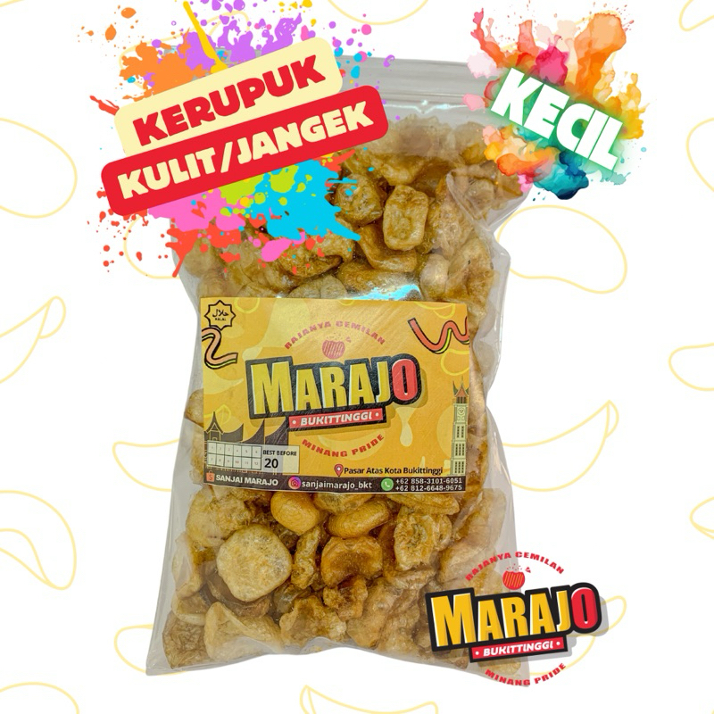 

MARAJO Kerupuk Kulit / Kerupuk Jangek Sapi Ukuran Kecil