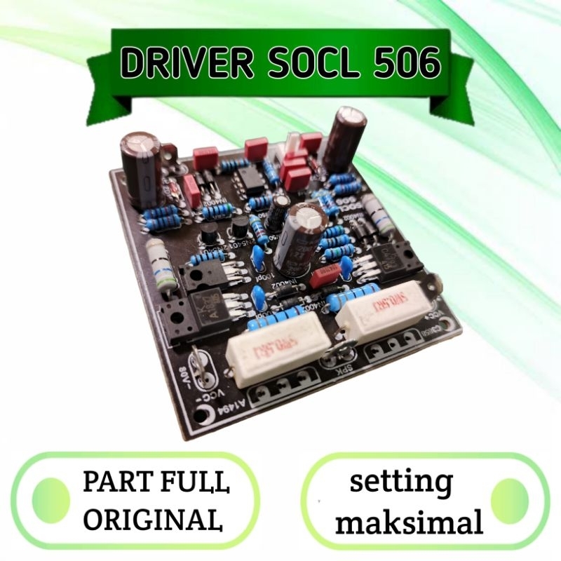 Kit driver socl 506 original balap karakter flat super ocl 600watt mono Tampa tr pinal
