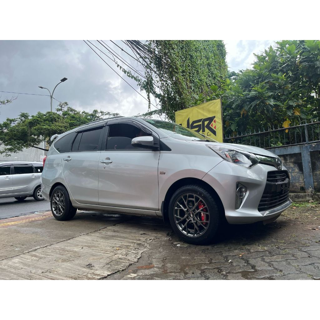 PAKET VELG PLUS BAN ACCELERA 185 55 R15 UNTUK MOBIL CALYA USE VELG HSR FE01 RING 15