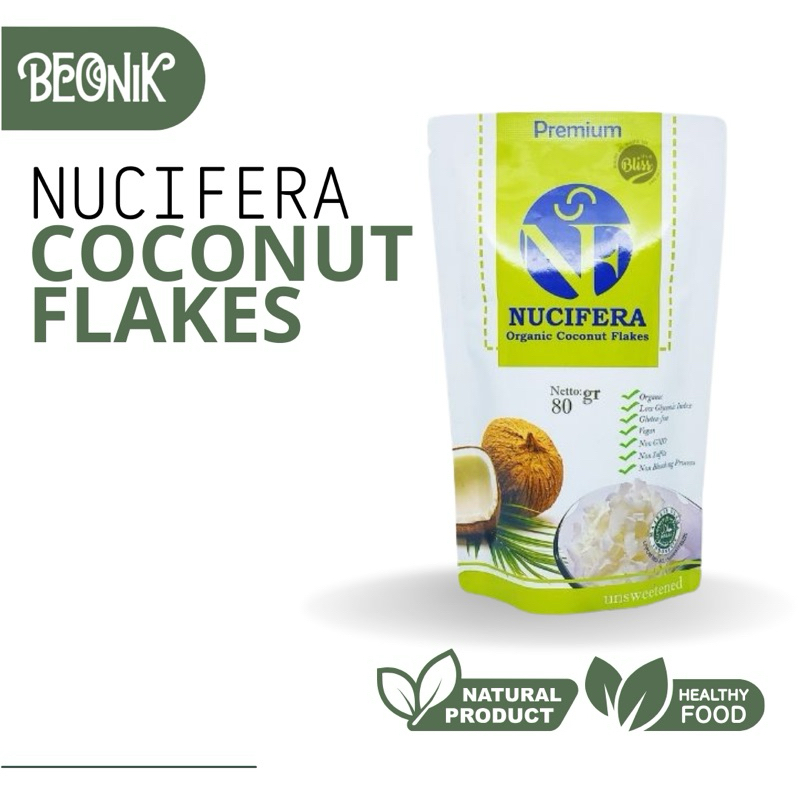 

Nucifera Organic Coconut Flakes 80 GR