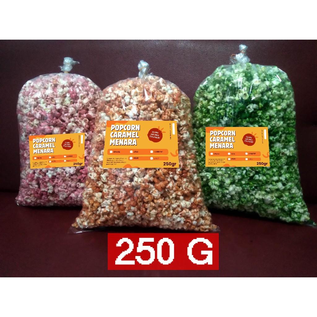 

Popcorn Karamel Kiloan 250gr Cap Menara