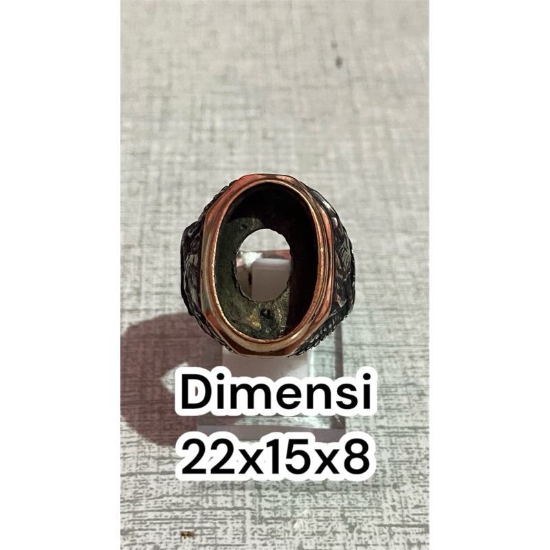 Ring cincin koin/emban ring koin kombinasi tembaga kualitas super dan full ukir