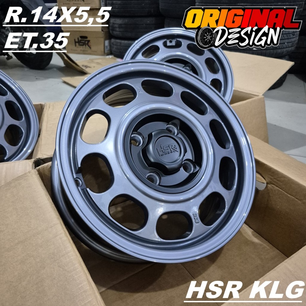 Velg Racing Hsr Ring 14 Mobil Avanza, Brio, Kijang, Splash, HSR KLG R14 Lubang But 4