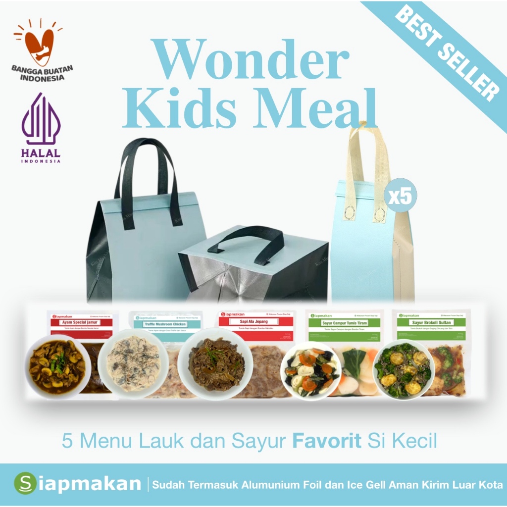 

Wonder Kids Meal Siapmakan Paket 5pcs