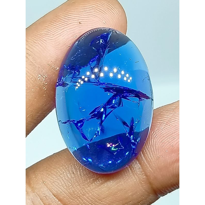 Batu Blue King Safir , Serat Pecah Seribu , Jumbo 30 x 20