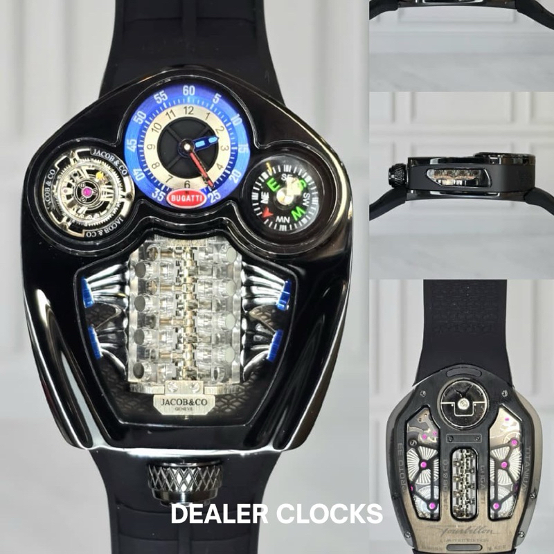 Jacob & Co Bugatti Tourbillon Black Premium Cloning