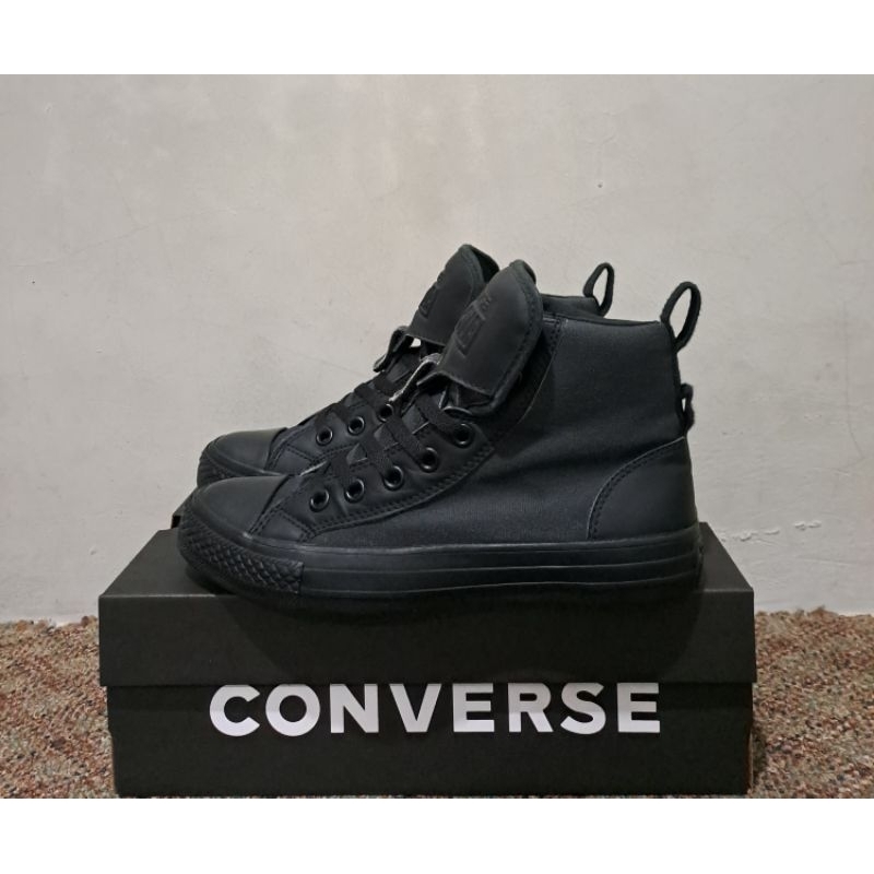 Converse high fullblack leather Original