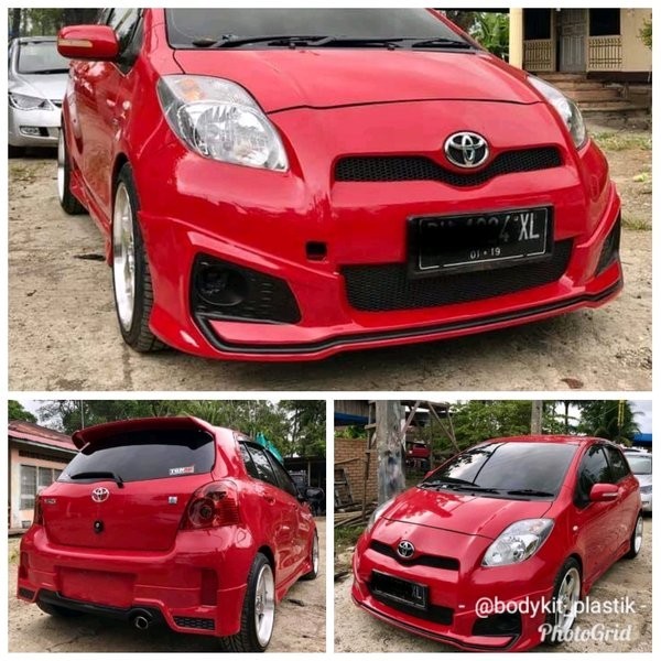 BODYKIT TOYOTA YARIS TRD TAHUN 2009 - 2014 BODYKIT DEPAN SAMPING BELAKANG YARIS TRD bodykit mobil