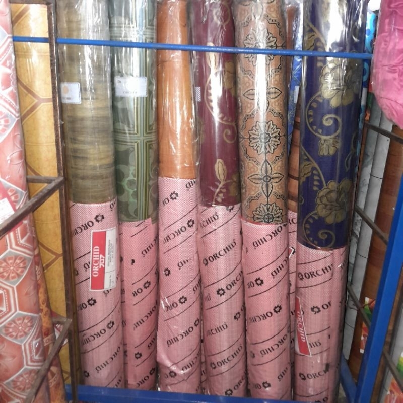TIKAR LANTAI ORCID TEBAL1 ROLL 120 CM X 25 M  KARPET LANTAI PERLAK PERROLL