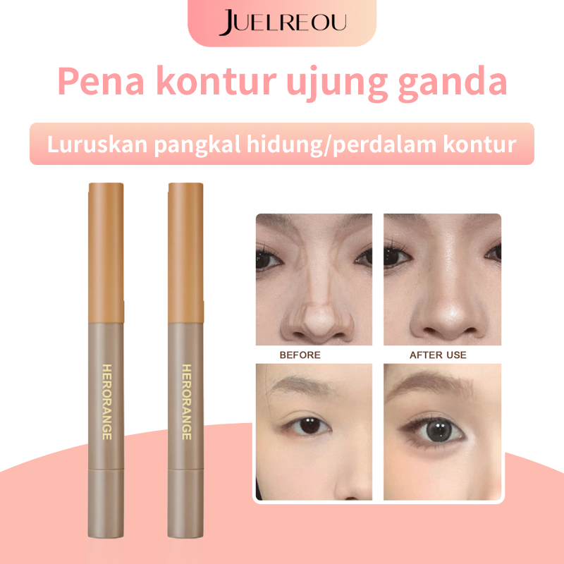 JUELREOU[Memperbaiki wajah komik] Pena kontur ujung ganda/kontur sorotan/bayangan hidung, klavikula,