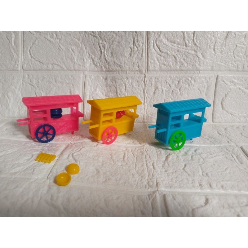 Mainan Gerobak Bakso Ukuran Mini