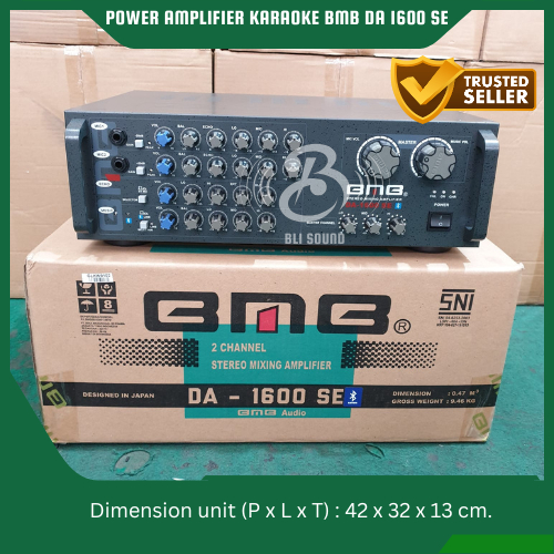 POWER AMPLIFIER KARAOKE SUPPORT BMB DA 1600 SE BLUETOOTH ORIGINAL