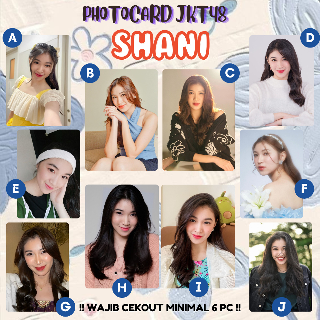 PHOTOCARD SHANI JKT48 | Photocard JKT48 Unofficial Premium