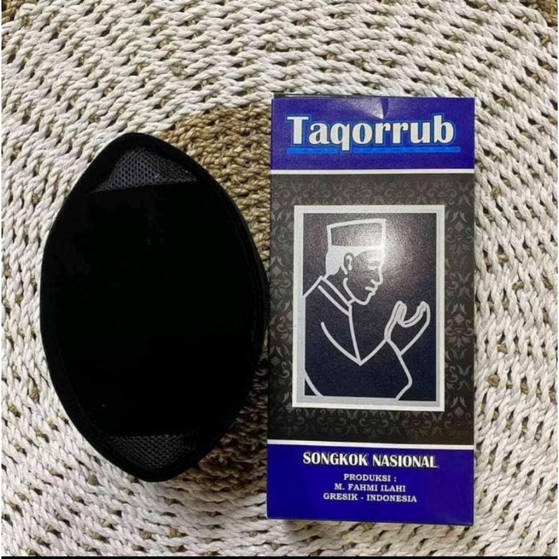 Peci songkok Nasional Taqorrub Ac Hitam polos