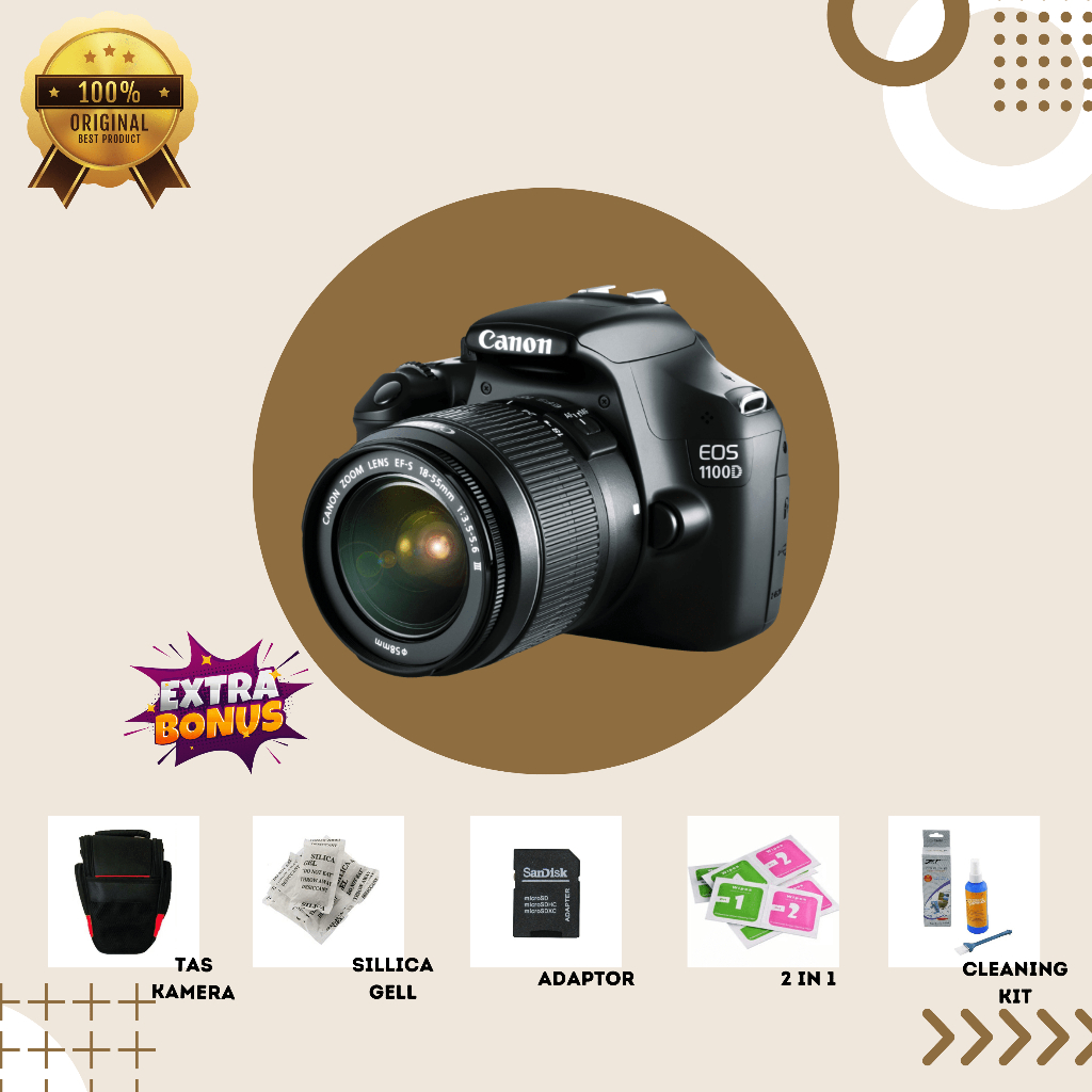 [KAMERA DSLR] CANON EOS 1100D MULUS SECOND BERGARANSI ORIGINAL