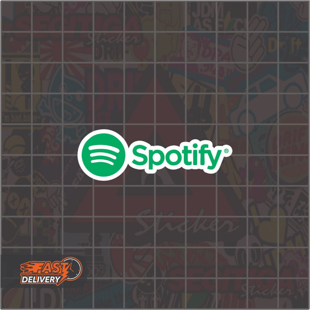 

Sticker Spotify Ukuran 6 x 2 Cm