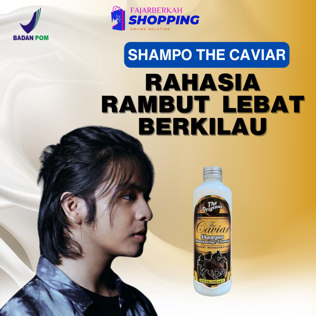 Shampo Kuda Caviar Pemanjang Penumbuh Rambut Original 100% Shampoo Untuk Rambut Rontok BPOM