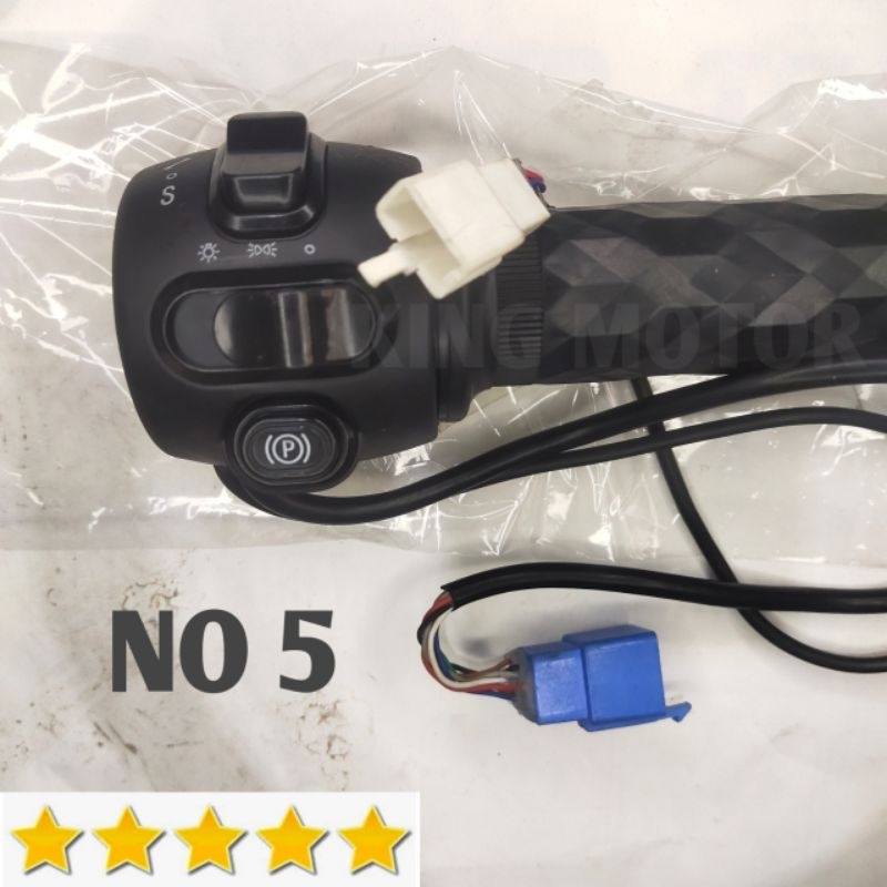 Saklar Holder Kanan Grip Gas Sepeda Listrik Uwinfly Universal Selis Goda Exotic Greentech