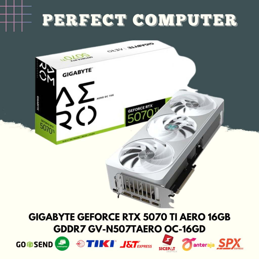 GIGABYTE VGA GEFORCE RTX 5070 TI AERO 16GB GDDR7 GV-N507TAERO OC-16GD