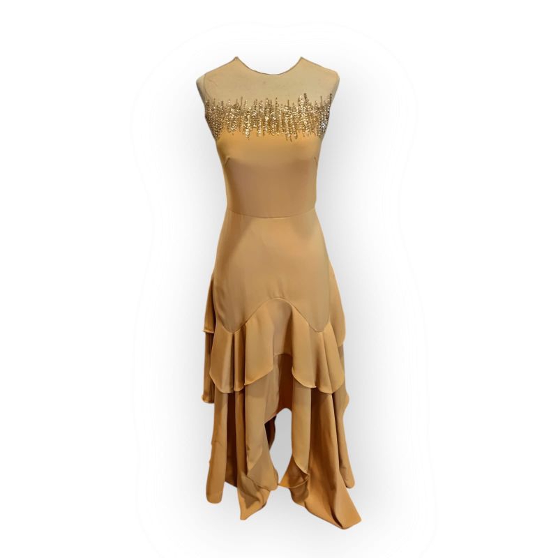 Sebastian Gunawan Yellow Midi Dress