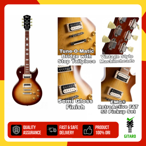 Guitar Electric Gitar Elektrik Cort CR-300 ATB Gitar Cort CR300 ATB