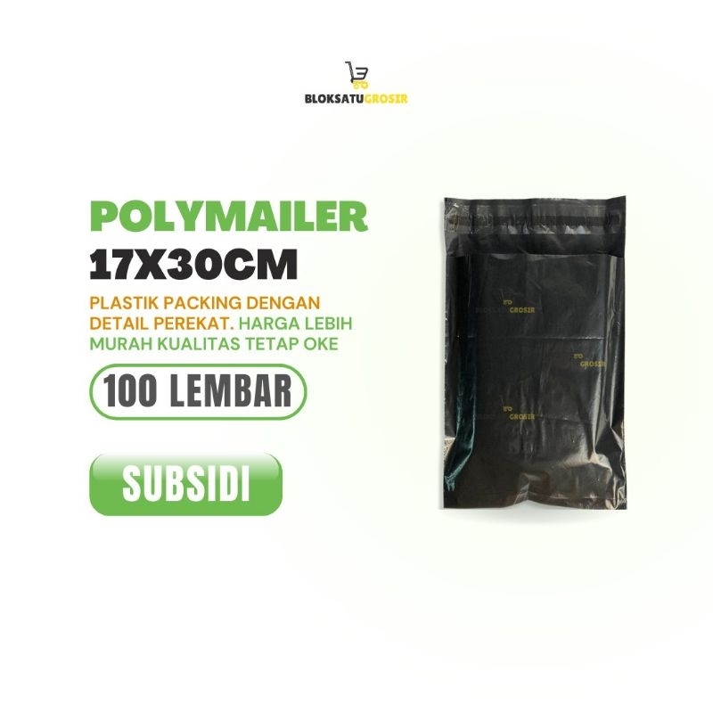 

Plastik Packing Polymailer Hitam Murah Subsidi 17x30 cm Isi 100 Lembar Doff Packing Hijab Plastik Mukena Plastik Amplop Plastik Kurir