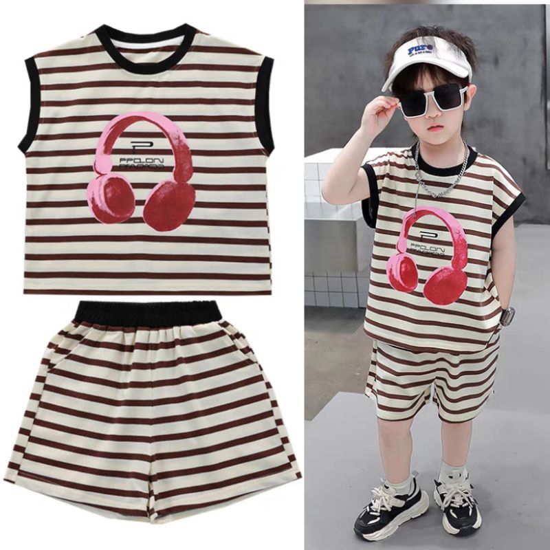 Baju setelan one set  anak premium unisex model korea
