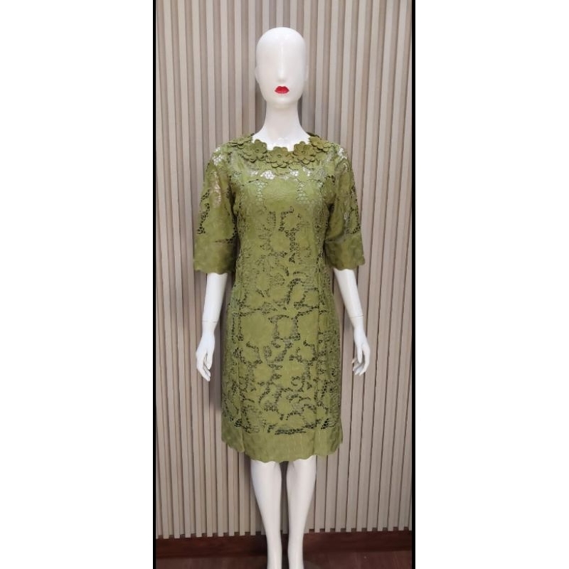 Dress brokat bangkok, dress bangkok import, Dress wanita bangkok,Dress putih, dress bangkok lilac