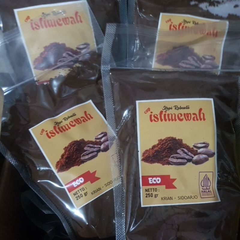 

Kopi Robusta Cap Istimewah ECO 250g
