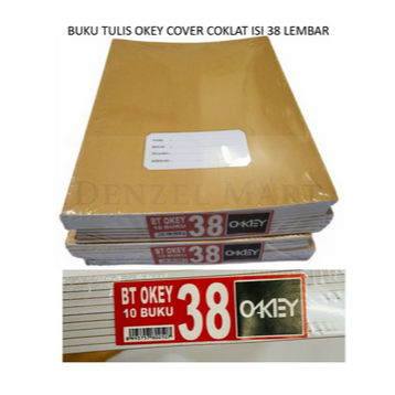 

Buku Tulis Pendek Kraft Coklat OKEY 38 Lembar isi 10 buku