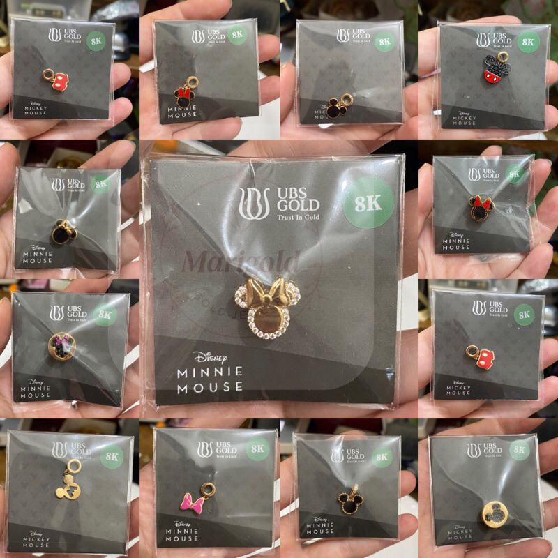 LIONTIN EMAS CHARM GELANG KALUNG PANDODOR DISNEY MICKEY MINNIE / SNOOPY PEANUTS / STOPPER BANGLE UBS
