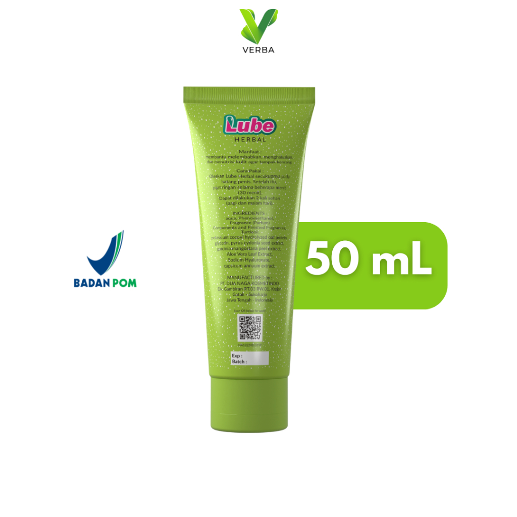 Verba Lube Pelumas Gel Suami Istri Pelumas Lubricant Berbahan Herbal Alami Original Aman Halal BPOM