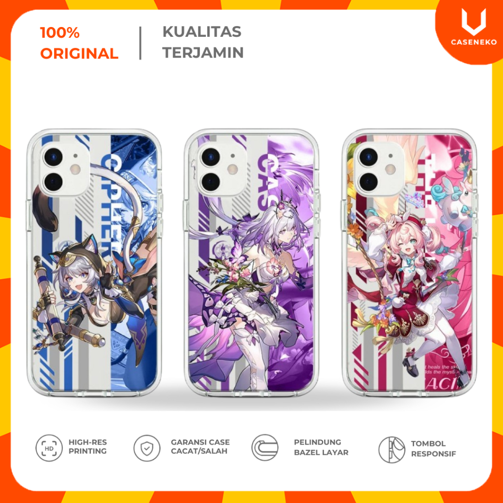 Case HP Cipher Hyacine Anaxa Castorice Meydei Sunday Rappa Feixiao Firefly Yunli Jiaoqiu March 7 Aga