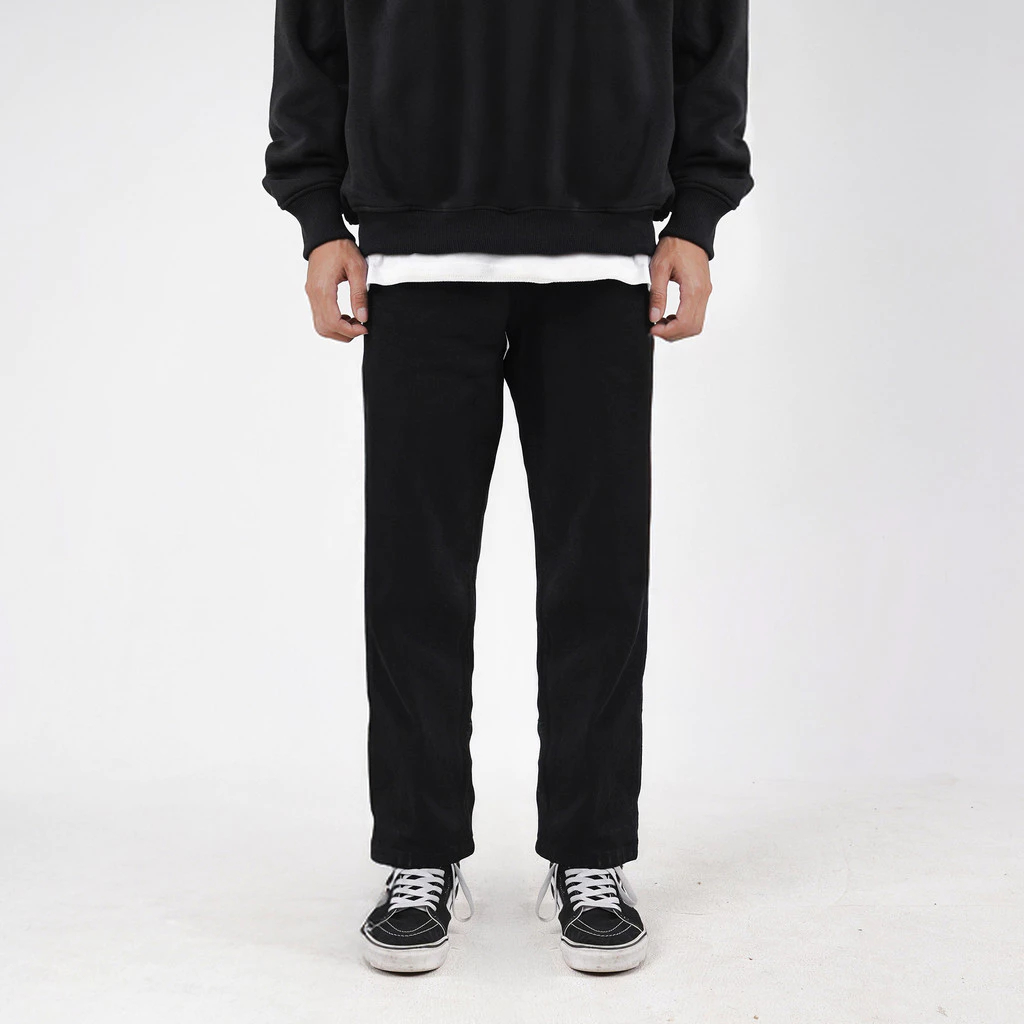 House of Smith BJM Celana Denim Pria - Smith Basic Denim Black #2