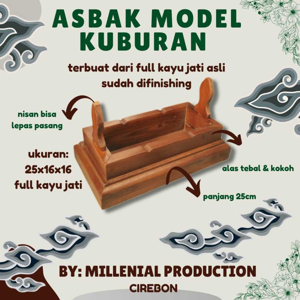 𝑨𝑺𝑩𝑨𝑲 𝑲𝑨𝒀𝑼 / ASBAK ROKOK KAYU UNIK/SOUVENIR ASBAK MURAH/ASBAK LACI 2 SUSUN/ASBAK CLASIK/ASBAK KOREK